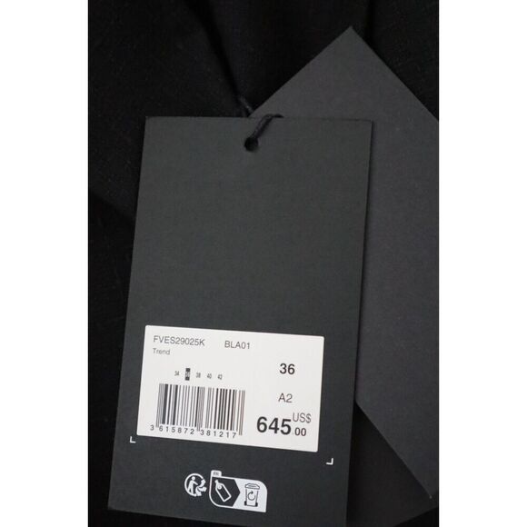 The Kooples FVES29025K Womens Sz 36 Black Wool-Blend Double Breasted Blazer - Picture 7 of 11